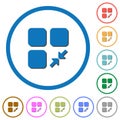 Reduce component icons with shadows and outlines