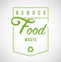 Reduce Food Waste Modern stamp message design