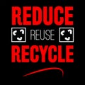 Reduce, Reuse, Recycle shirt design Royalty Free Stock Photo
