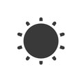 Reduce Screen Brightness Icon Vector