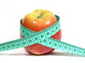 Reduced diet with apples Royalty Free Stock Photo