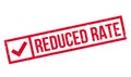 Reduced Rate rubber stamp Royalty Free Stock Photo