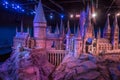 A reduced size of Hogwarts School of Witchcraft and Wizardry castle, The Making of Harry Potter, WB Studio