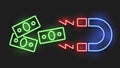 Reduces The Effect Of Red Lines. Line Icon Of Reducing Money. The Percentage Down The Line Icon. Cost Reduction-reduce The Dollar