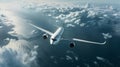 Reducing carbon emissions and protecting the planet biofuelpowered airplanes fly high above a vast expanse of ocean. The