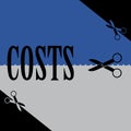 Reducing costs Royalty Free Stock Photo