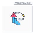 Reducing risk color icon