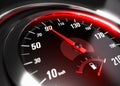 Reducing Speed Safe Driving Concept Royalty Free Stock Photo