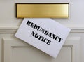 Redundancy notice Royalty Free Stock Photo