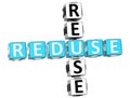 Reduse Reuse Crossword Royalty Free Stock Photo