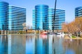 Redwood City, CA, USA - February 10, 2021: Building of Oracle Corporation office Royalty Free Stock Photo