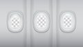 Reealistic Light Gray Plane Windows Royalty Free Stock Photo