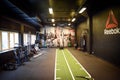 Reebok functional zone room with equipment Royalty Free Stock Photo