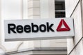 Reebok logo on Reebok store