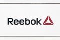 Reebok logo on a wall