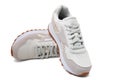 Reebok Shoes. White reebok classics modernised into mainstream fashion. British iconic sneaker trainers