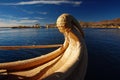 Reed boat, Lake Titicaca Royalty Free Stock Photo