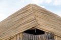 Reed roof of hut Royalty Free Stock Photo