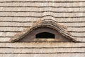 Reed roof and squint window Royalty Free Stock Photo