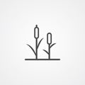 Reeds vector icon sign symbol