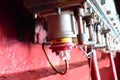 Reefer plugs on container vessel