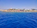 Reefs on Red sea beach resort in Egypt Royalty Free Stock Photo