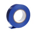 Reel of blue insulating tape isolated Royalty Free Stock Photo