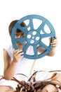 Reel from celluloid movie Royalty Free Stock Photo