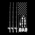 Reel cool dad - Fishing t shirts design,Vector graphic, typographic poster or t-shirt.