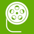 Reel with film icon green Royalty Free Stock Photo