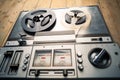 Reel to reel tape player and recorder Royalty Free Stock Photo