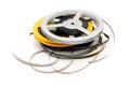 Reels of old amateur celluloid film Royalty Free Stock Photo