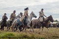 The reenactment of the battle of the era of the Mongol-Tatar yoke in the Kaluga region of Russia on 10 September 2016.