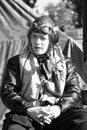 Second world war II german pilot on campsite