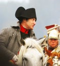 A reenactor in Napoleon Bonapartes role