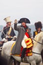 Reenactor playing Napoleon Bonaparte at Borodino