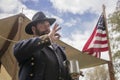 Reenactor portraying General Ulysses S. Grant Royalty Free Stock Photo