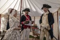 Reenactor portraying George Washington Royalty Free Stock Photo