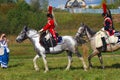 Reenactors cuirassiers from Napoleon regiment