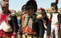 The reenactors dressed as Napoleonic soldiers, Ajaccio , Corsica