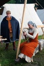 Reenactors show their skills