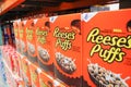 Reese`s Puffs cereal at store