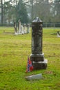 Confederate Flag at a Gravestone