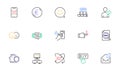 Refer friend, Smile face and Buying line icons for website, printing. For design. Vector