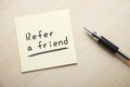 Refer a friend Royalty Free Stock Photo