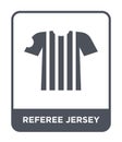 referee jersey icon in trendy design style. referee jersey icon isolated on white background. referee jersey vector icon simple