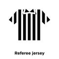 Referee jersey icon vector isolated on white background, logo co
