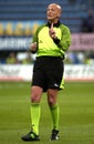 The referee Pierluigi Collina in action during the match Royalty Free Stock Photo