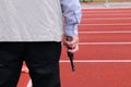 Referee with a pistol