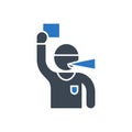 Referee Red Card Icon Royalty Free Stock Photo